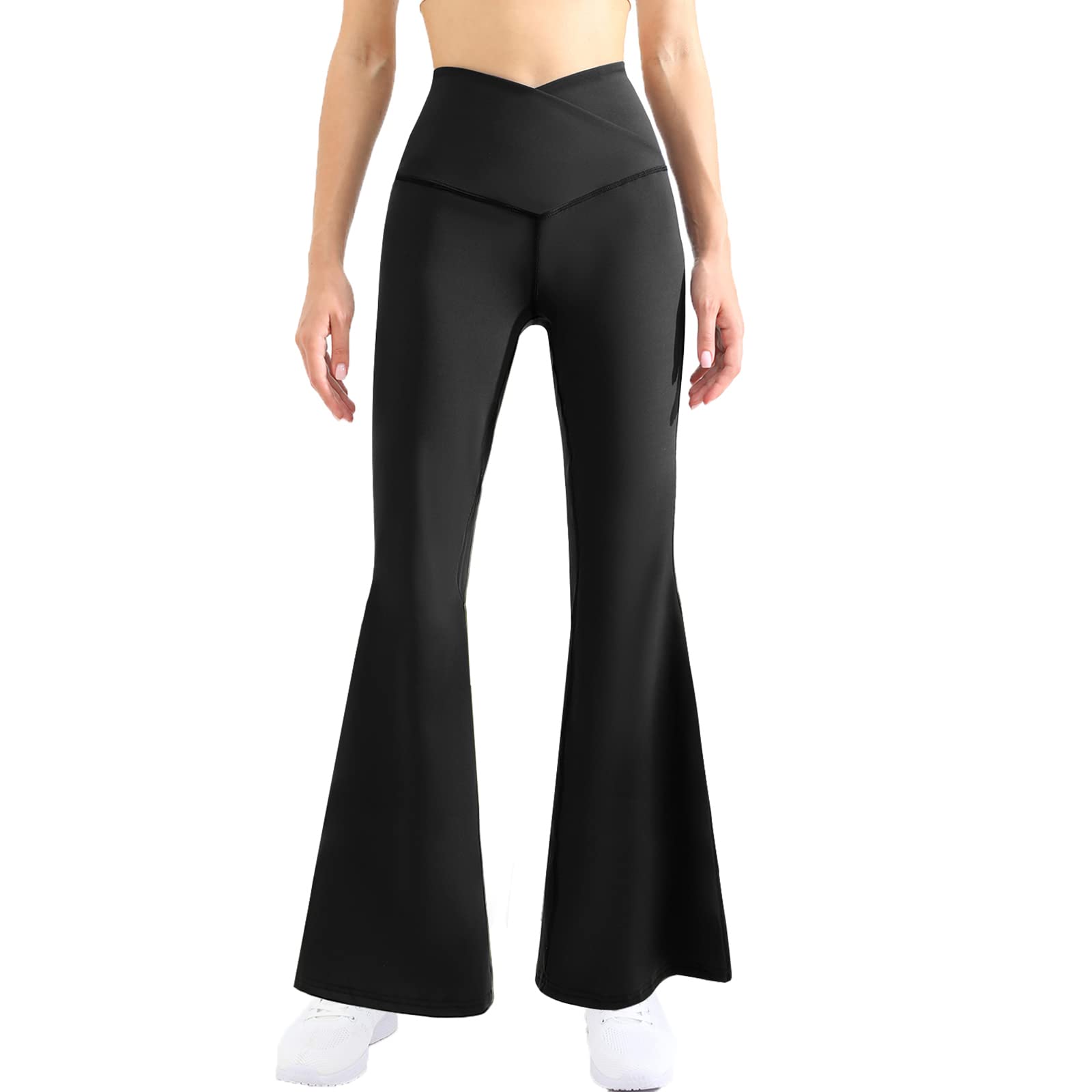 Running Street Yoga Pants Groove Flares High Waist Tight Belly